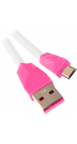 Cable microUSB Remax Alien Micro-USB (1m, pink) [USBRC-030m]