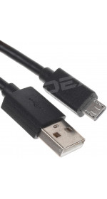 Cable DEXP microUSB (M) - USB (M) (2m, black) [DXMU200B]