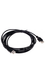 Cable USB 2.0 A (M) - USB A (F), 3m, DEXP [UamUafBSi300V2] black