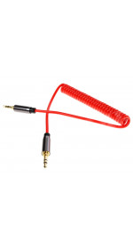 Cable 3.5 Jack (M) - 3.5 Jack (M), 1m, DEXP [JJMM1MPLStR ]  red