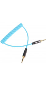 Cable 3.5 Jack (M) - 3.5 Jack (M), 1m, DEXP [JJMM1MPLStB ]  blue