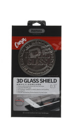 Protective glass Remax RM-009 7, white frame, 3D