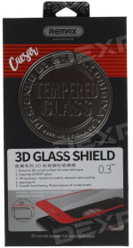 Protective glass Remax RM-010 7, red frame, 3D