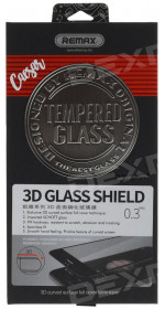 Protective glass Remax RM-014 7 Plus, black frame, 3D
