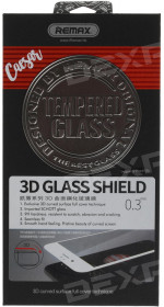 Protective glass Remax RM-019 6, white frame, 3D