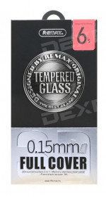 Protective glass Remax RM-022 6 Plus, black frame, 3D