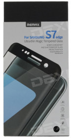 Protective glass Remax RM-026 S7 edge, black frame, 3D
