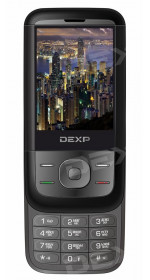 Feature phone DEXP SLR10 2.4" Black GSM/2SIM/240x320/0.08Mp/MicroSD/BT/FM/800mAh