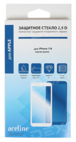 Protective glass Aceline iPhone 7/8, full screen, black frame (AI78-200)