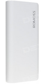 Power bank 10000 mAh Romoss Solit 5 (2,1A, 2xUSB, Li-ion, white) [PH50-510-01]