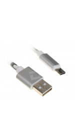 Cable USB-C Schitec (1.5A, 1m, white/black) [UC081 - 1168740]