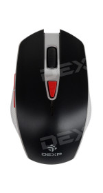 Wireless mouse DEXP WM-702BU Black/Red USB