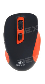 Wireless mouse DEXP WM-803BU Black/Orange USB