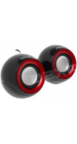2.0 speakers Dexp R270 (black+red)