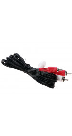 Cable 2xRCA (M) - 2xRCA (M), 2m, DEXP [H020-2R2R] black