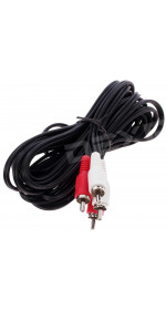 Cable 2xRCA (M) - 2xRCA (M), 5m, DEXP [H050-2R2R] black