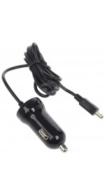 Car USB charger miniUSB AceLine C5B1A MU (1A, integrated cable, 1m, black)