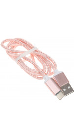 Cable USB-C DEXP (2.1A, 1m, rose gold) [DCMG010RGR]