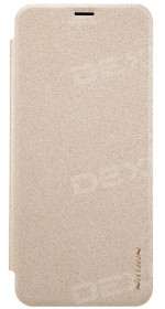 Nillkin Sparkle series Flip-book for S8, synthetic leather, gold