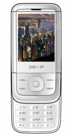 Feature phone DEXP SLR10 2.4" White GSM/2SIM/240x320/0.08Mp/MicroSD/BT/FM/800mAh