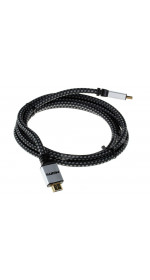 Cable HDMI (M) - HDMI (M), 2m, DEXP premium [STA-5010A020] ver.2.0, 4Kx2K; black/grey