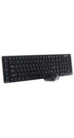 Wireless Keyboard+mouse DEXP KM-1002BU Black USB