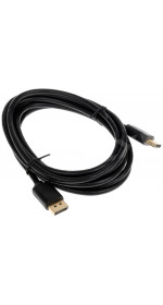 Cable DisplayPort (M) ? DisplayPort (M), 3,0m., ver. 1.1a DEXP [CDmDmBWi300]; black