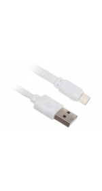 Cable 8 pin (M) - USB (M), 1.5m, FinePower [FPU8WF150] 2.1A; white