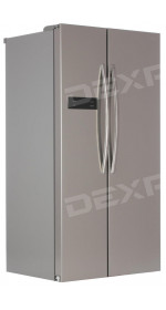 Refrigerator DEXP SBS530M silver