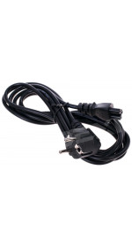 Cable CEE 7/7 (M) - IEC 320 C5 (M), 3m, DEXP [HPC75300] 0,1sq.mm.; black