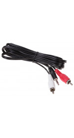 Cable 3.5 Jack (M) - 2xRCA (M), 2m, DEXP [H020-J2R] black