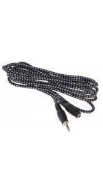 Cable 3.5 Jack (M) - 3.5 Jack (F), 2m, DEXP [H020-JJF-M] black