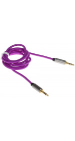Cable 3.5 Jack (M) - 3.5 Jack (M), 1m, DEXP [JJMM1MPLP ]  purple