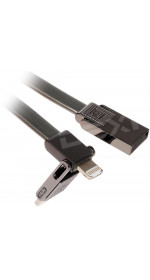 Cable Remax Gplex 3 in 1 Cable (2.1A, microUSB, USB Type C, lighting,1m, black) [RC-070th]