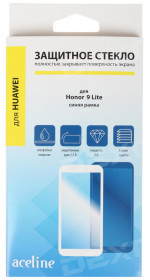 Protective glass Aceline Honor 9 Lite, full screen, blue frame (HH9L-202)