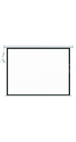 Wall-mounted screen DEXP WE-96 [244*244 cm, 136", Matte White 1:1, electric drive]