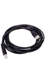 Cable USB 2.0 A (M) - USB B (M), 3m, DEXP [UamUbmBSi300V2] black