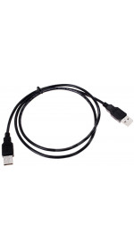Cable USB 2.0 A (M) - USB A (M), 1m, DEXP [UamUamBSi100V2] black