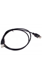 Cable USB 2.0 A (M) - USB A (F), 1m, DEXP [UamUafBSi100V2] black