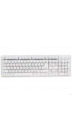 Wired keyboard DEXP K-903BU White USB+PS/2