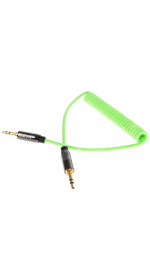 Cable 3.5 Jack (M) - 3.5 Jack (M), 1m, DEXP [JJMM1MPLStL ]  green