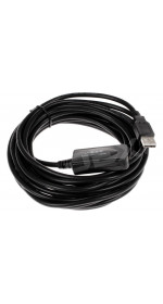 Cable active USB A (M) - USB A (F), 5m, DEXP [UamUafBAct050] black