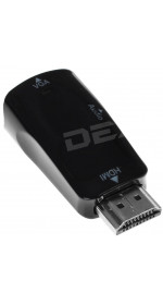 Adaptor HDMI (M) -  VGA (F), DEXP [AHmVfSiBl] black
