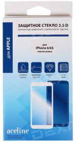 Protective glass Aceline iPhone 6/6S, black frame (AI6-200)