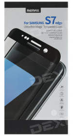 Protective glass Remax RM-027 S7 edge, white frame, 3D
