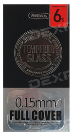 Protective glass Remax RM-030 6, black frame, 3D