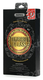 Protective glass Remax RM-032 6 Plus, black frame, 3D