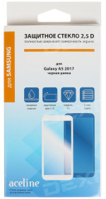 Protective glass Aceline Samsung A5 2017, full screen, black frame (SGA5-200)
