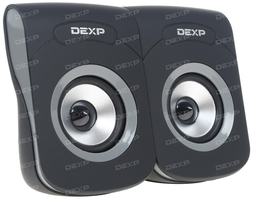 2.0 speakers Dexp R160 (black+grey)