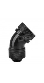 Pacific G1/4 PETG Tube 45-Degree compression 16mm OD - Black/DIY LCS/Fitting